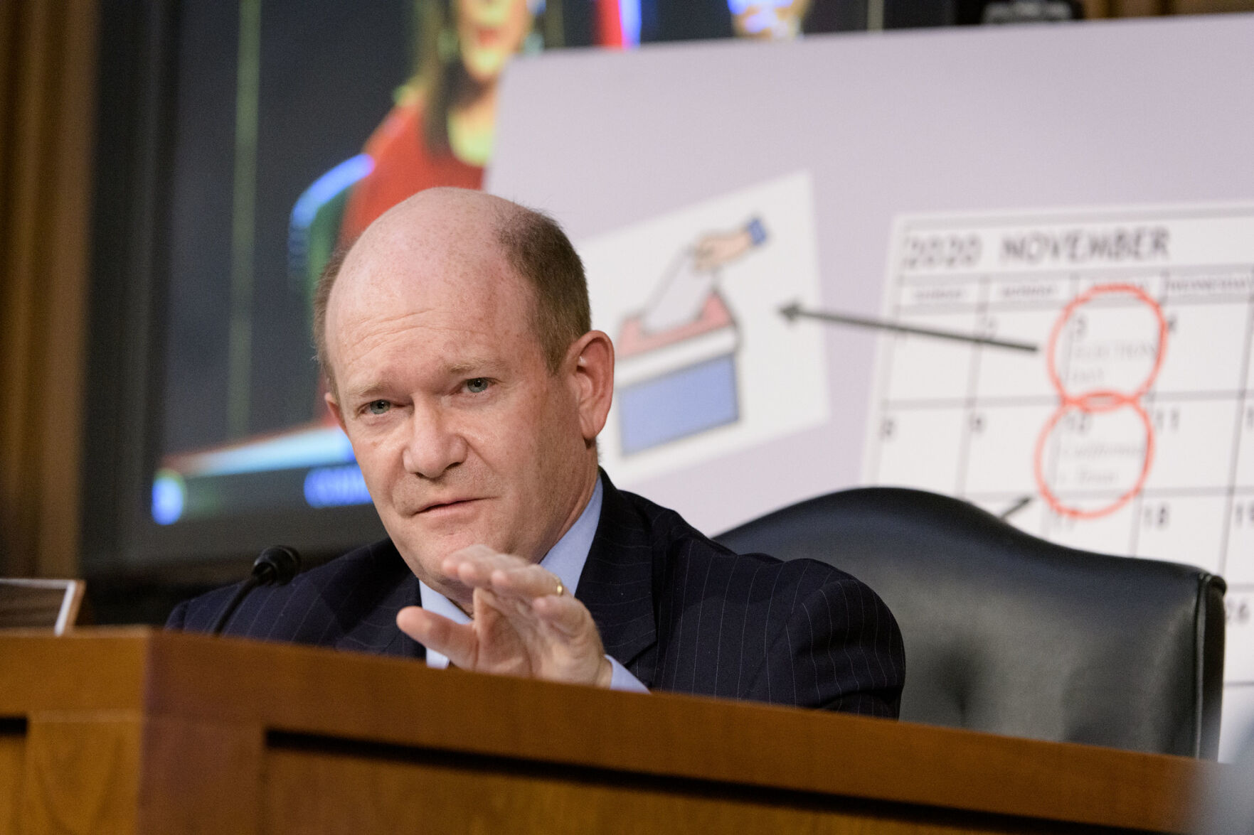 Senator Chris Coons at Coney Barrett hearings